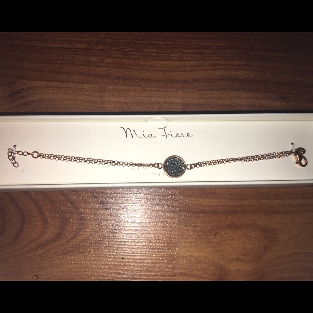 Mia Fiore Dark Gray Crystal Bracelet